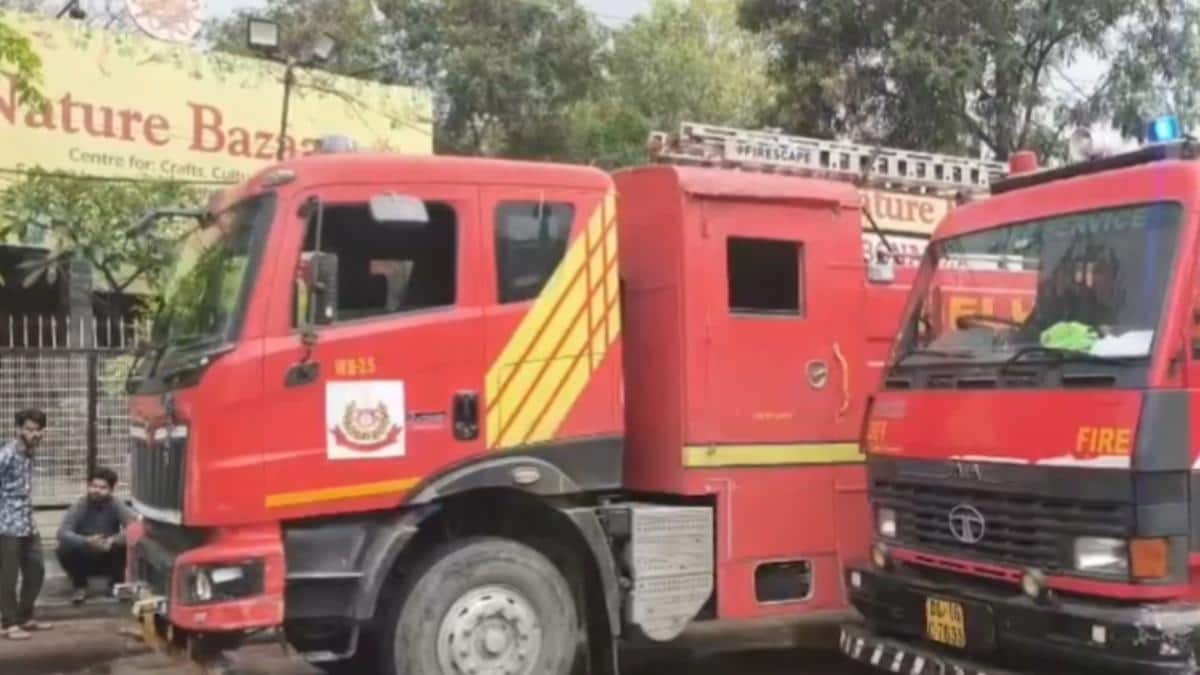 Massive fire breaks out at South Delhi's Nature Bazaar, around 50 shops ...