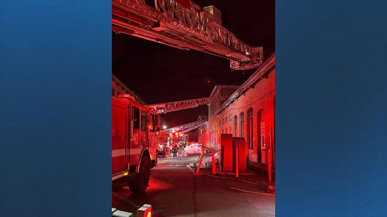 Boston firefighter hospitalized following roof fire in Hyde Park