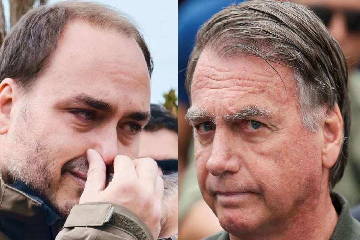 Carlos e Jair Bolsonaro (Foto: Montagem/Agência Brasil)