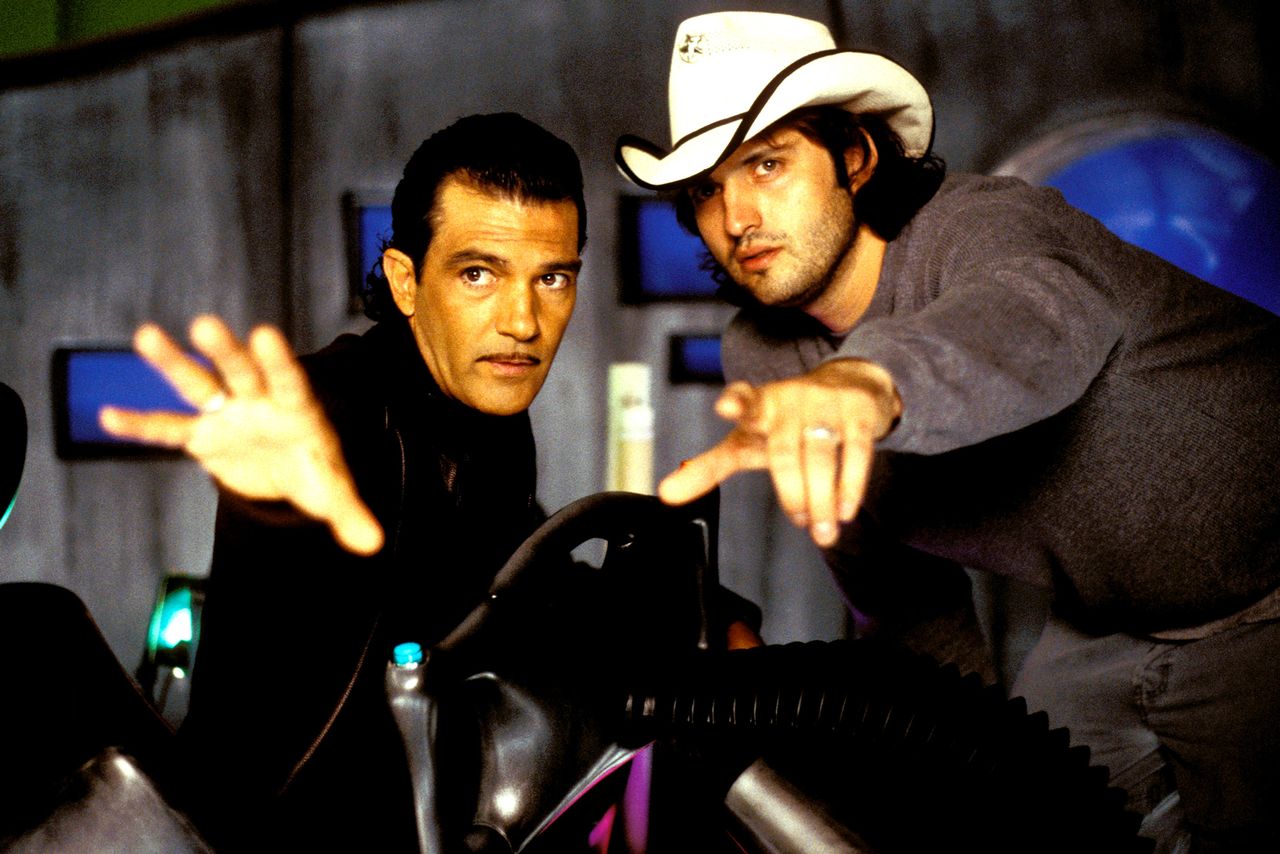 Antonio Banderas and Robert Rodriguez. Credit: Ricco Torres/Miramax/Kobal/Shutterstock