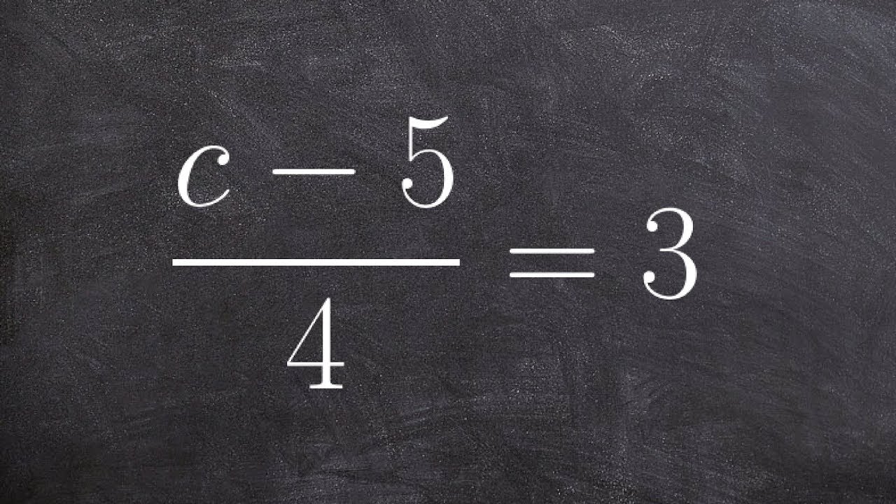 Solving a two step equation with a rational expressions