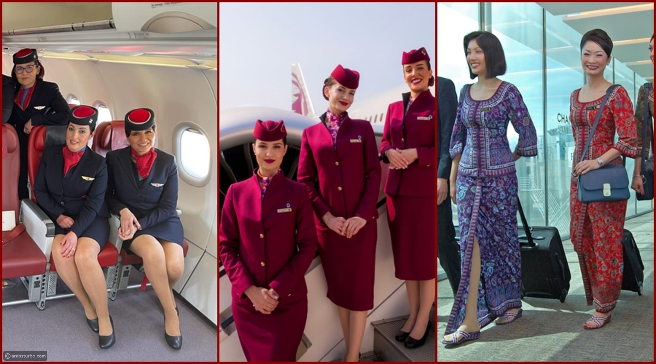 Top airlines redefining cabin crew uniforms with style