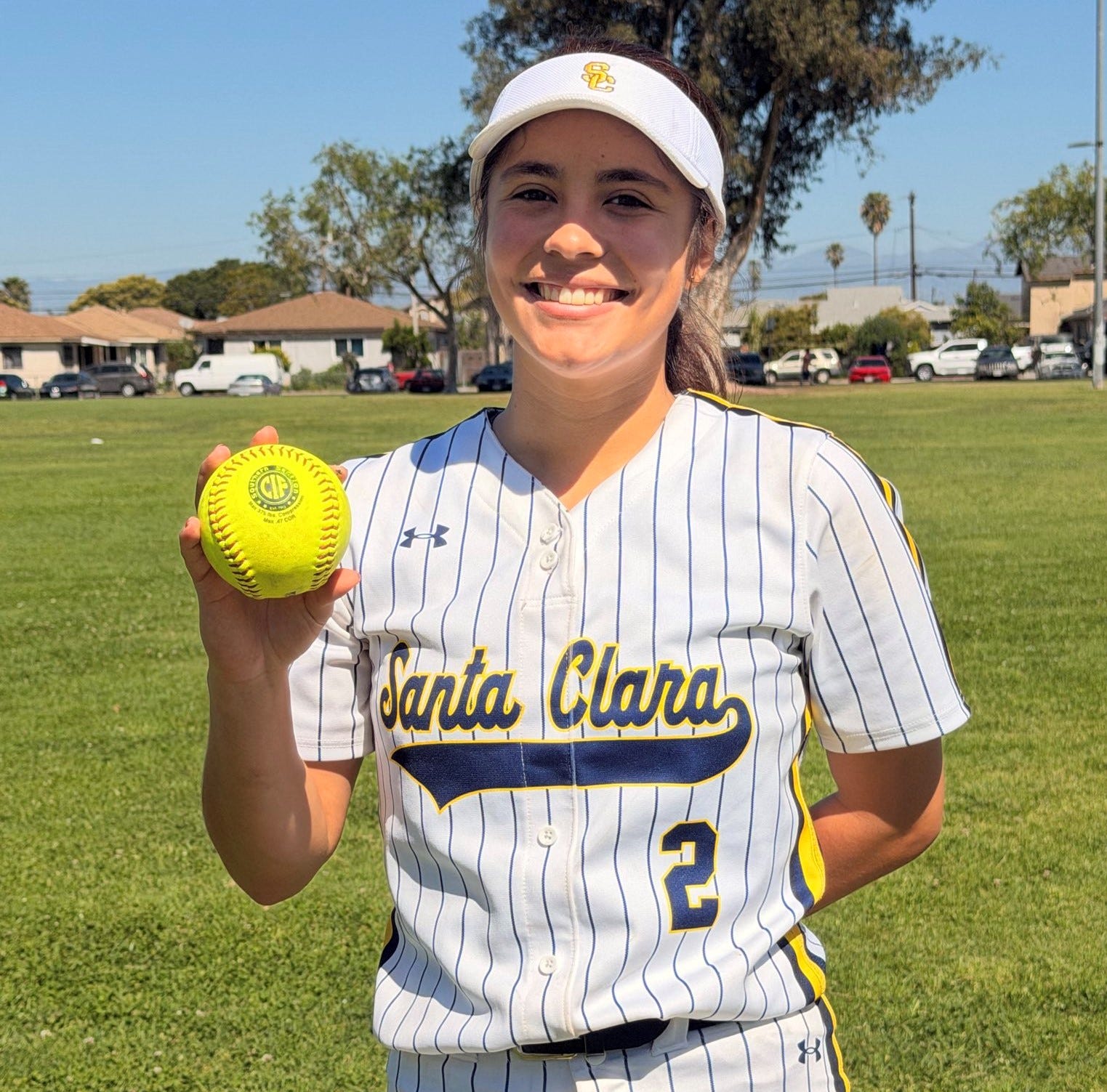 Sanchez throws no-hitter with 15 Ks in Santa Clara's softball win