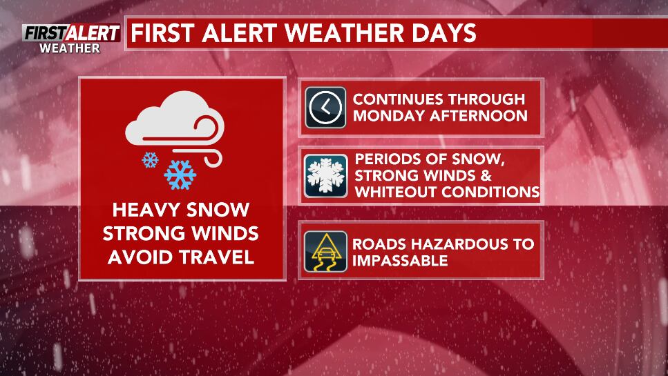 First Alert Weather Day continues throughout Monday due to a historic ...