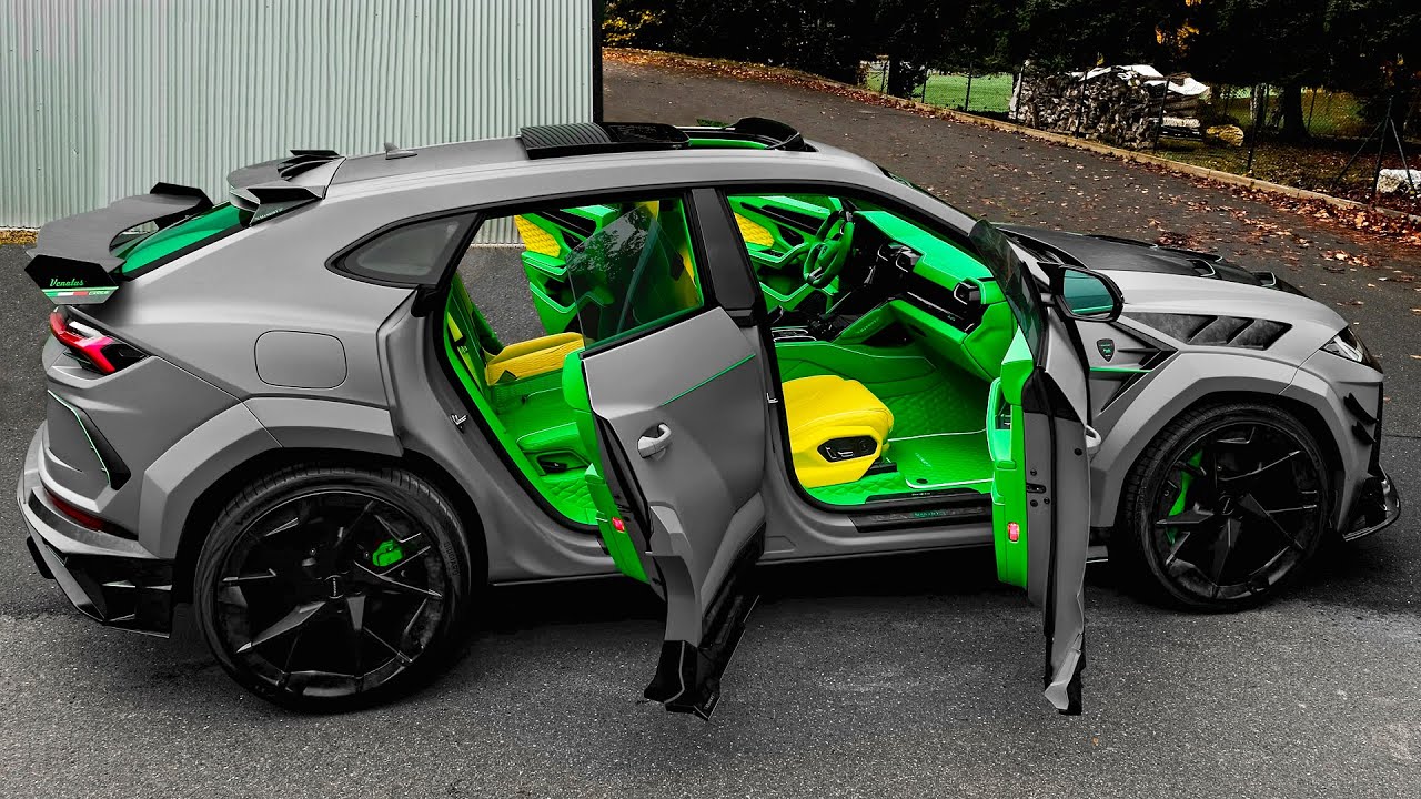 Inside the custom modified Lamborghini sports SUV
