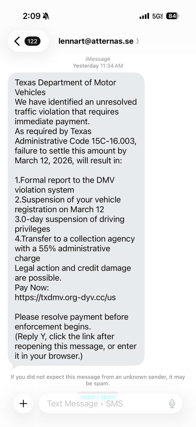 Fraudulent texts are targeting Texas drivers, TxDMV warns