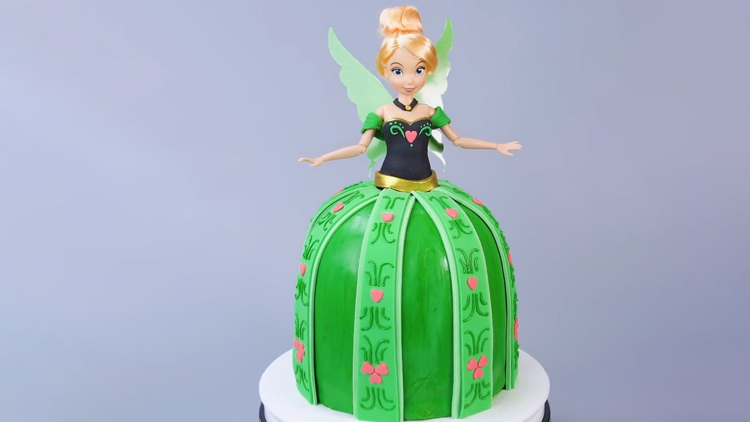 Fairy princess doll dress cake