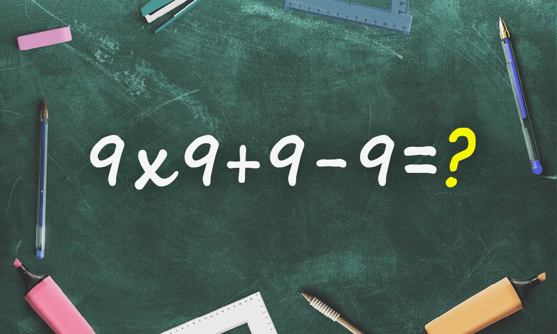 Math equation leaves people scratching their heads - can you solve it ...
