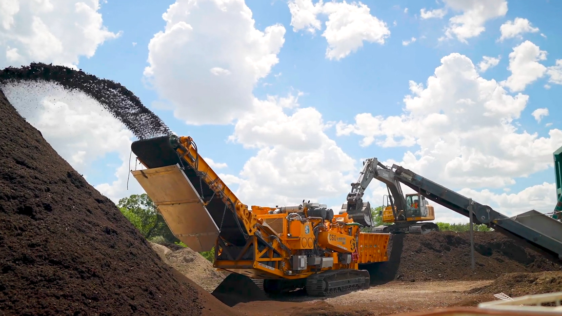 Watch this massive machine process endless soil