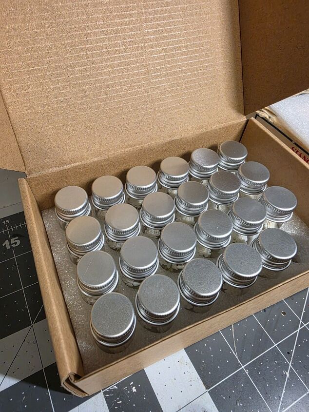 Mini spring floral jars