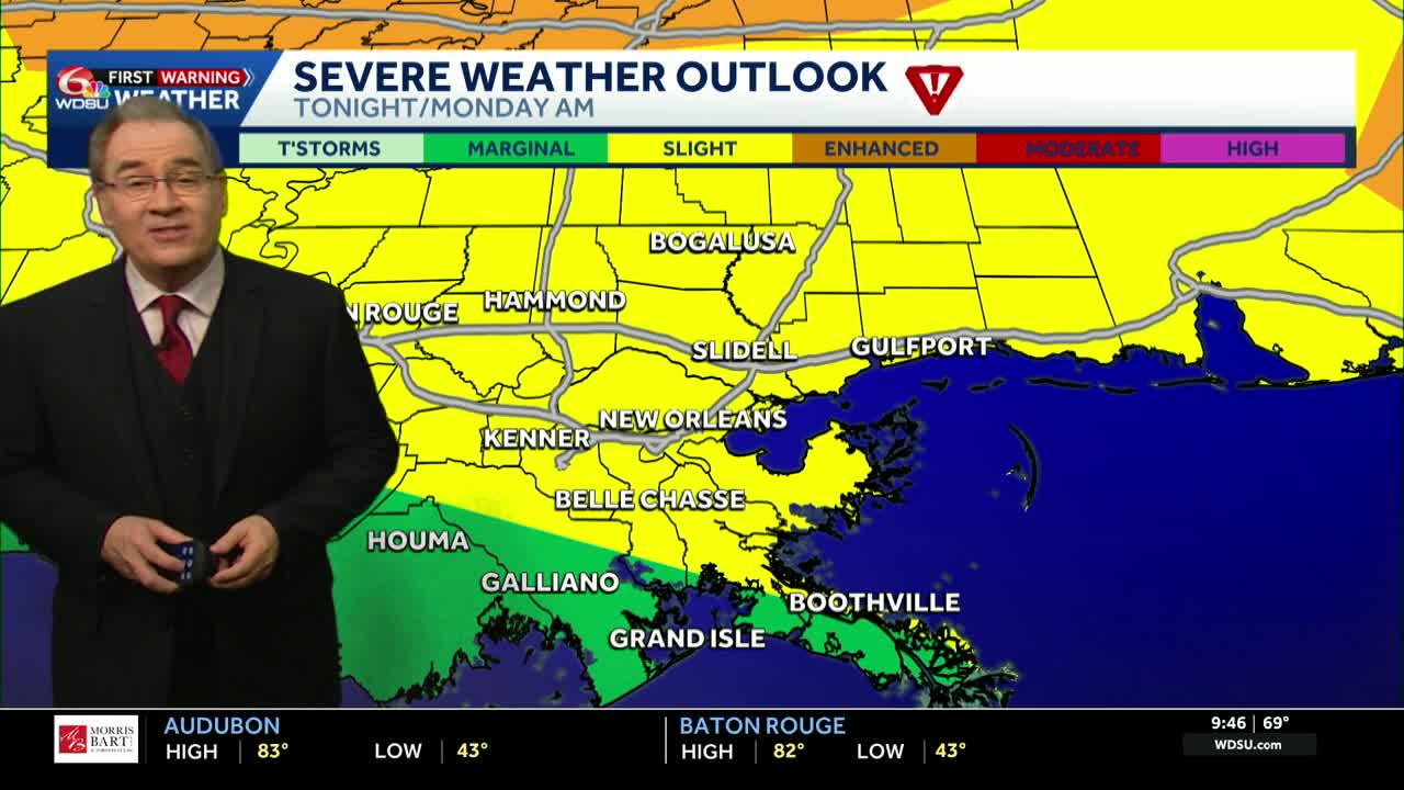 Strong to severe thunderstorms expected tonight