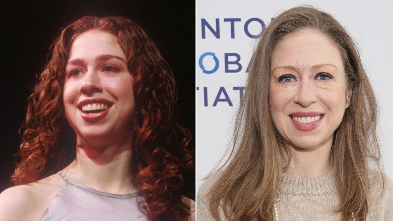 Side by side pics of Chelsea Clinton’s face transformation show how she ...