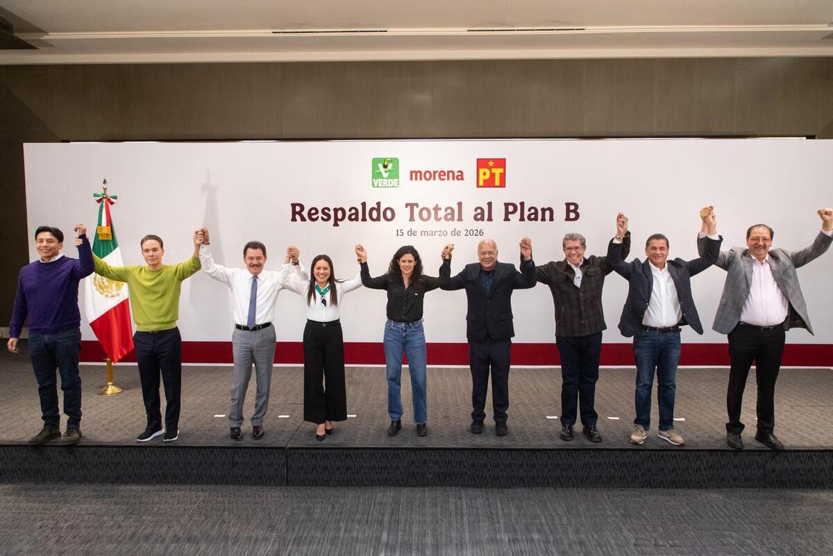 Líderes de Morena, PT y PVEM respaldan plan B de reforma electoral de ...