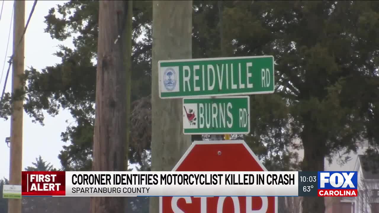 Coroner identifies motorcyclist killed in Upstate crash