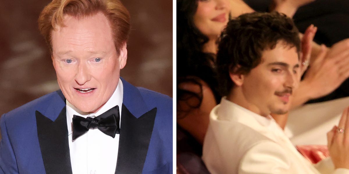 See Timothée Chalamet’s reaction to Conan O’Brien’s ballet joke at the 2026 Oscars<br><br>