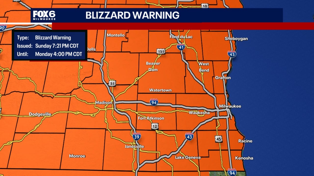 SE Wisconsin blizzard warning canceled; winter weather advisory in effect