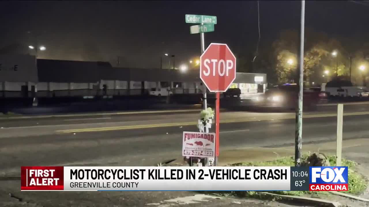 Coroner identifies man killed in motorcycle crash in Greenville County