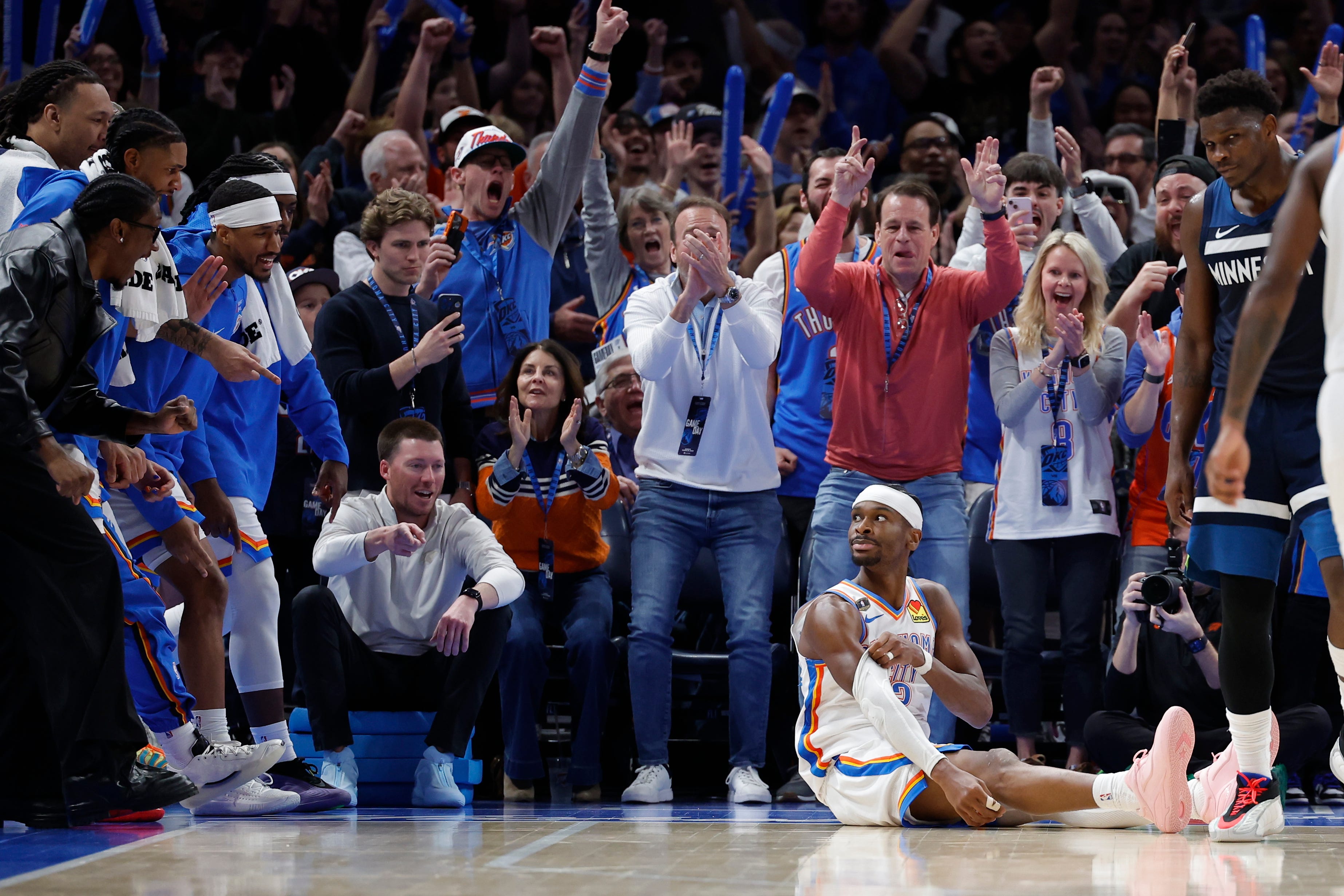 Photos: Best images from Thunder's 116-103 win over Timberwolves