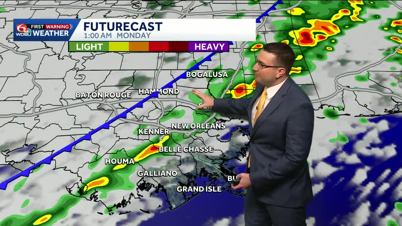 Line of strong to severe storms tonight