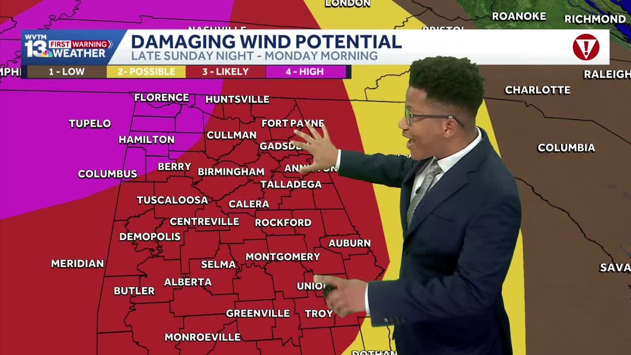 Severe weather Alabama forecast: Tornado risk Sunday followed by snow ...