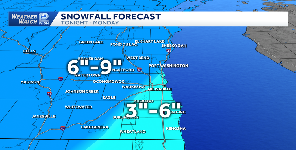 Weekend Wisconsin winter storm; hour-by-hour what to expect