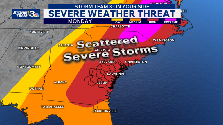 Weather alert: Potential severe thunderstorms Monday ahead of strong ...