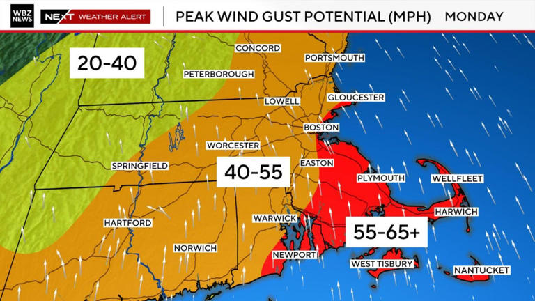 Heavy rain could bring flooding; damaging winds possible Monday in ...