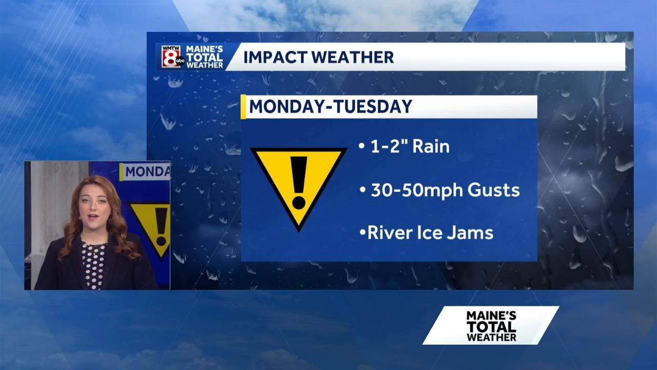 Monday’s storm brings triple threat of flooding, wind, and ice to Maine