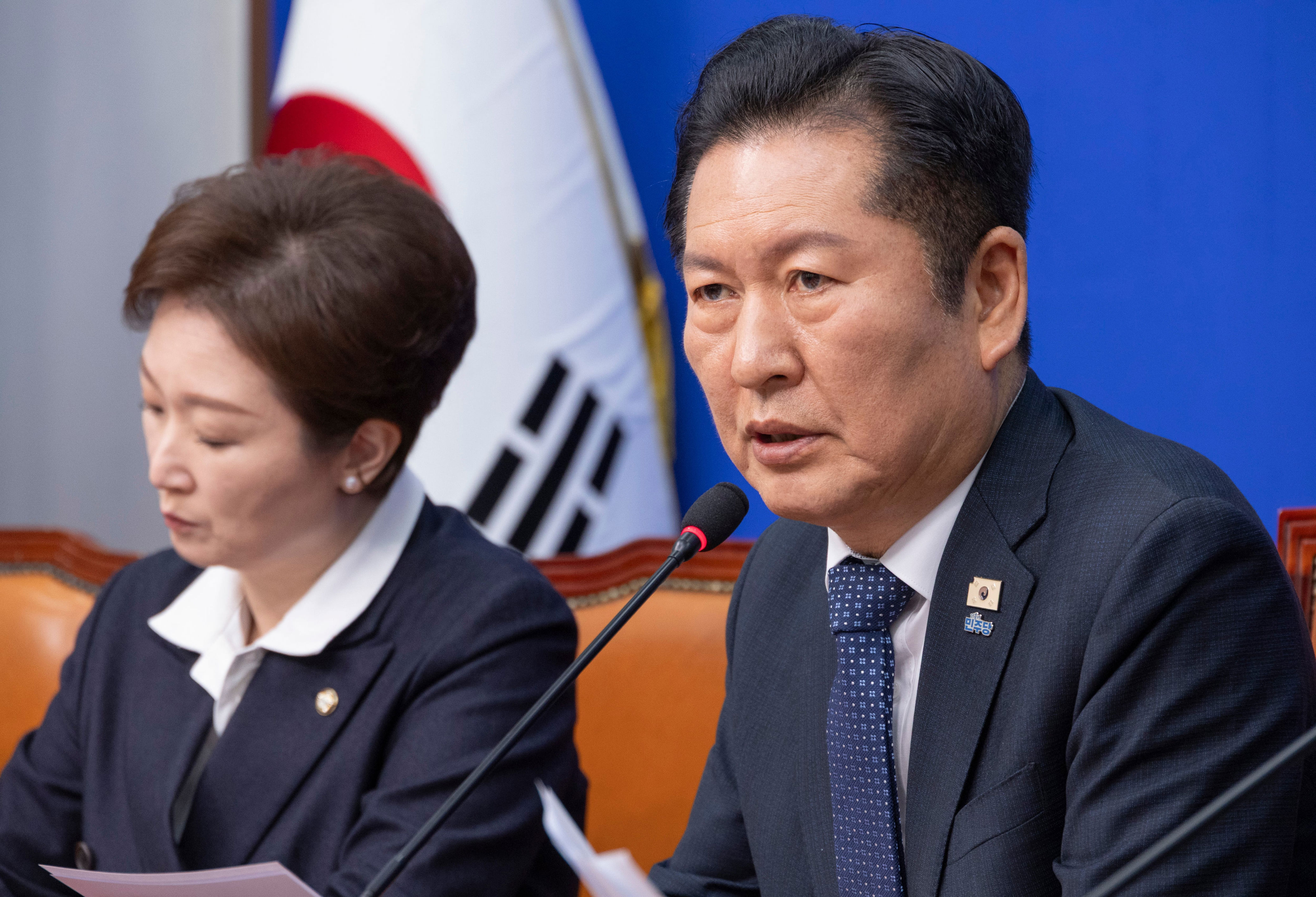 Democratic Party leader Jung Chung-rae stresses judicial reform's ...