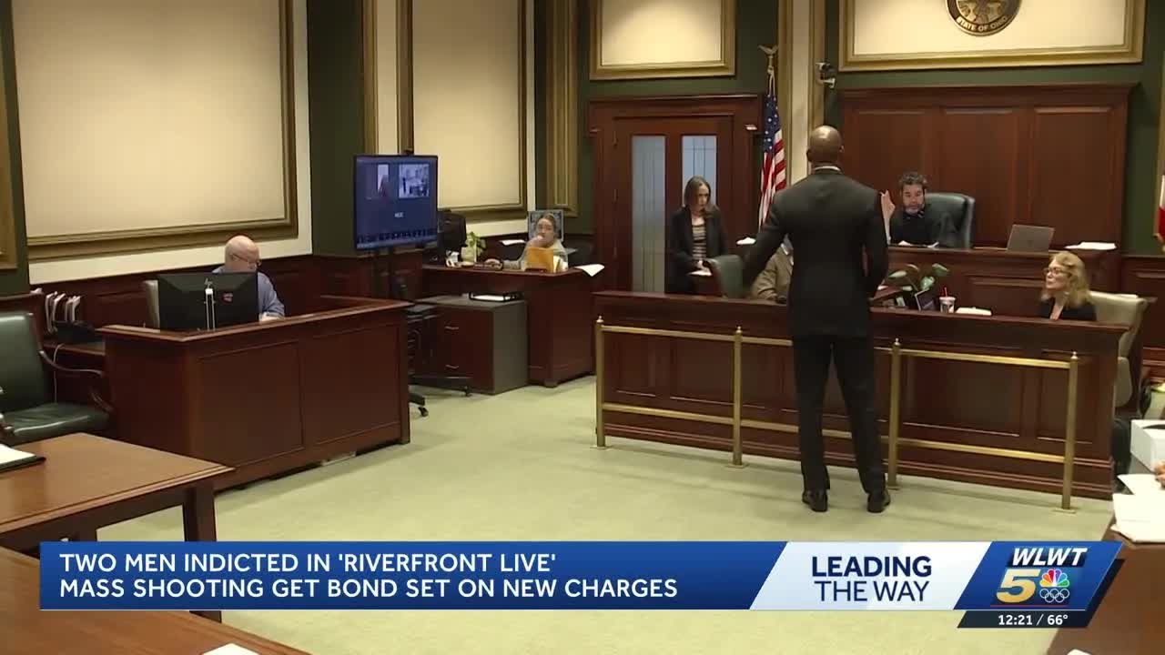 2 men indicted in Riverfront Live mass shooting get bond set on new charges