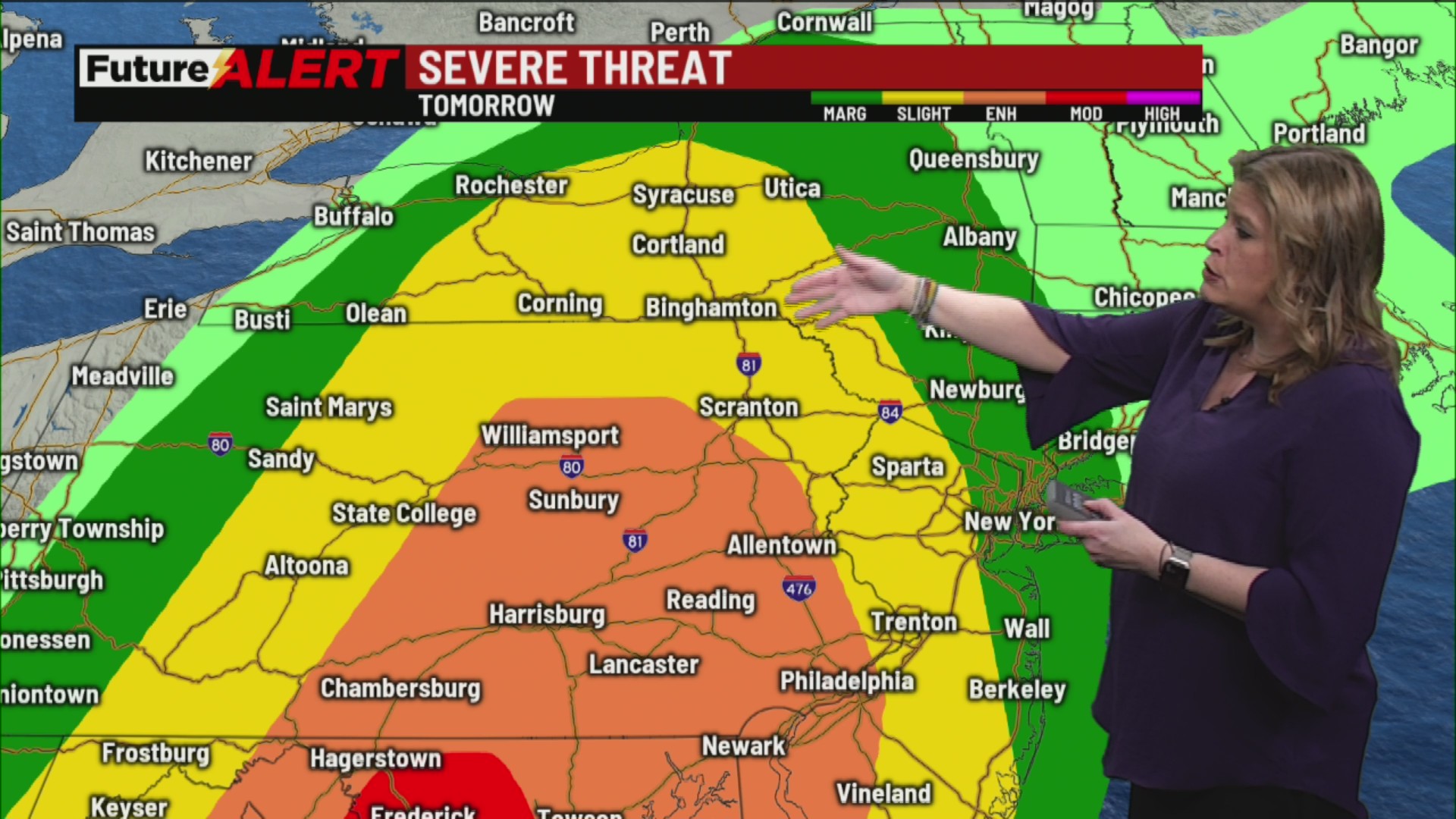 Storm system expected to move through NEPA for Monday | 28/22 News