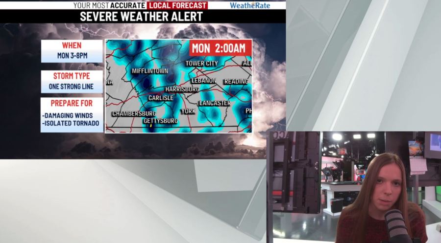 Tracking showers and severe storms for Monday afternoon and evening