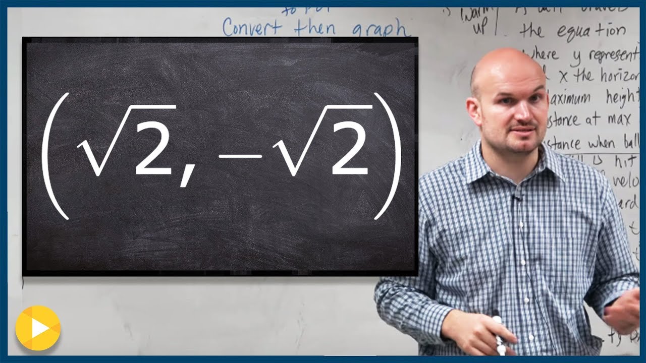 Learn how to convert rectangular points to polar points