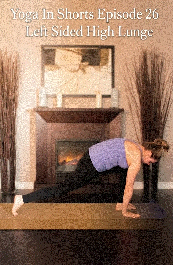 Yoga in shorts episode 26 - left sided high lunge