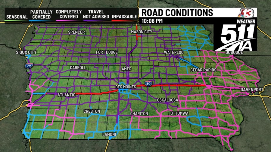 Roads deteriorate across Iowa, ISP releases initial crash report