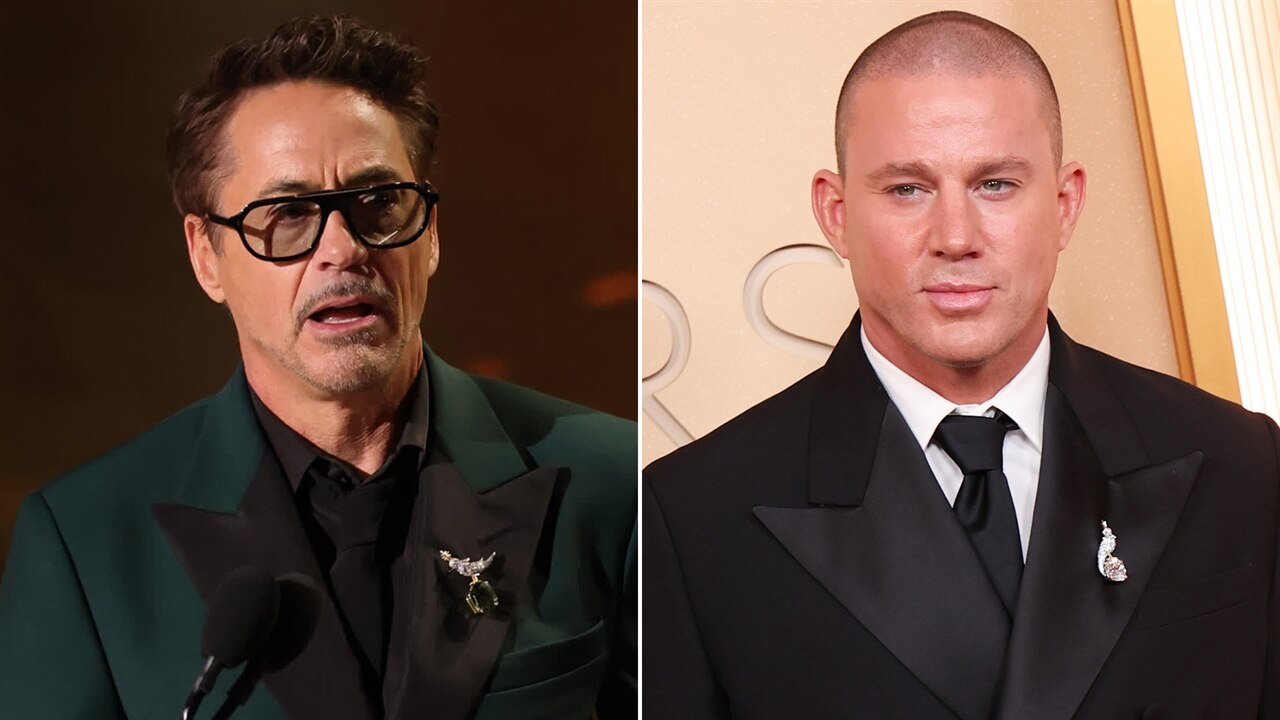 Robert Downey Jr. mispronouncing Channing Tatum's name at the Oscars
