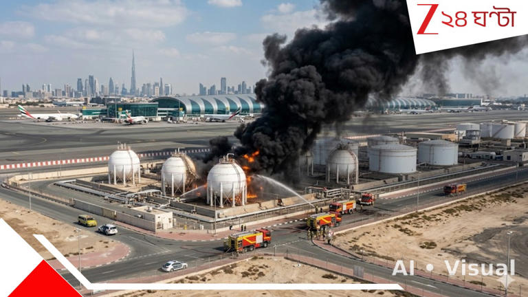 Dubai Drone Attack: টার্গেট দুবাই এয়ারপোর্ট: ভয়ংকর হামলায় দাউদাউ করে জ্বলছে তেলের ট্যাঙ্ক, ফের বন্ধ বিমান চলাচল