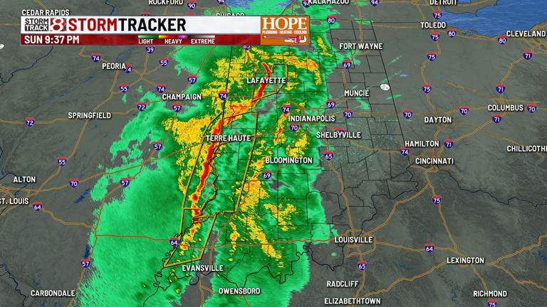 Strong winds cause damage across central Indiana as severe storm line ...