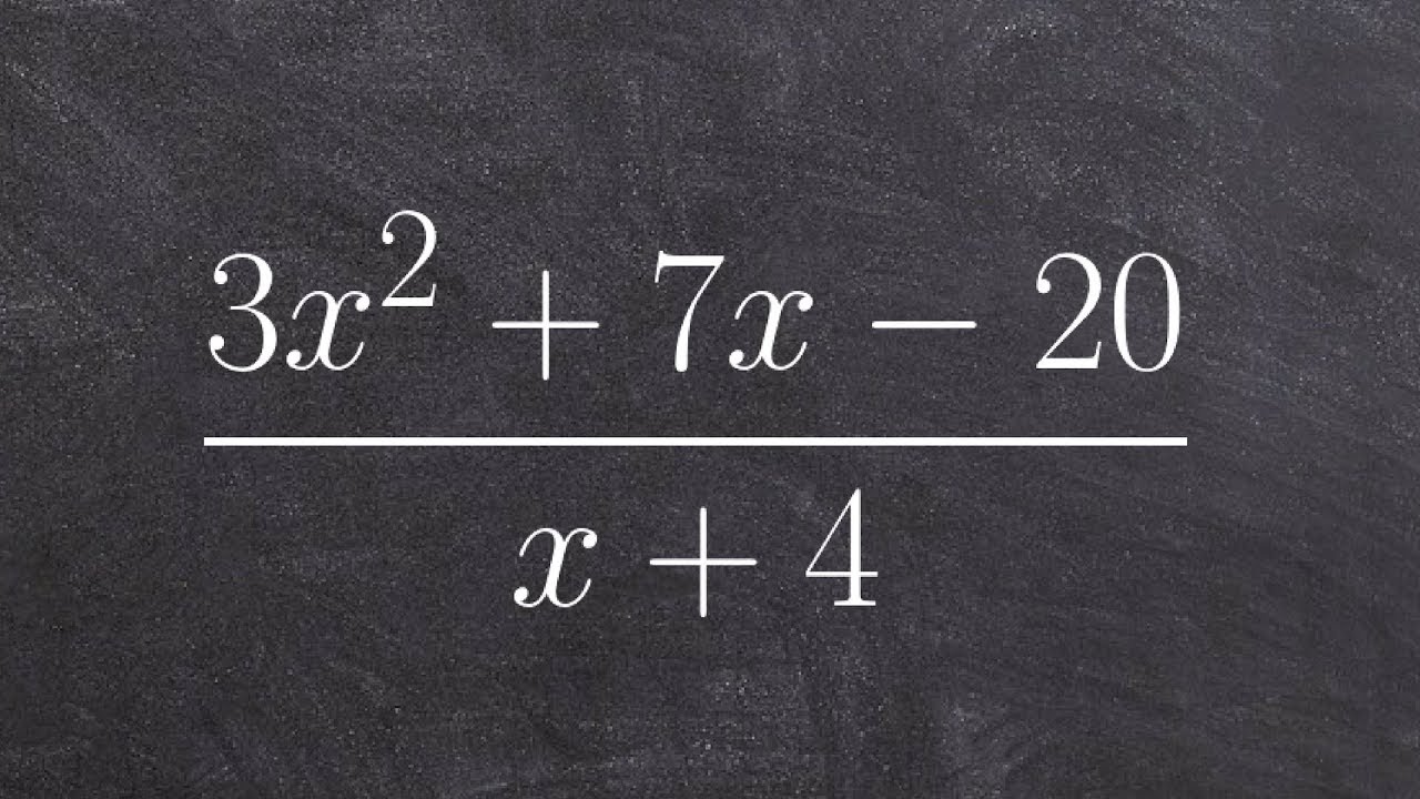 Dividing two polynomials using long division algorithm