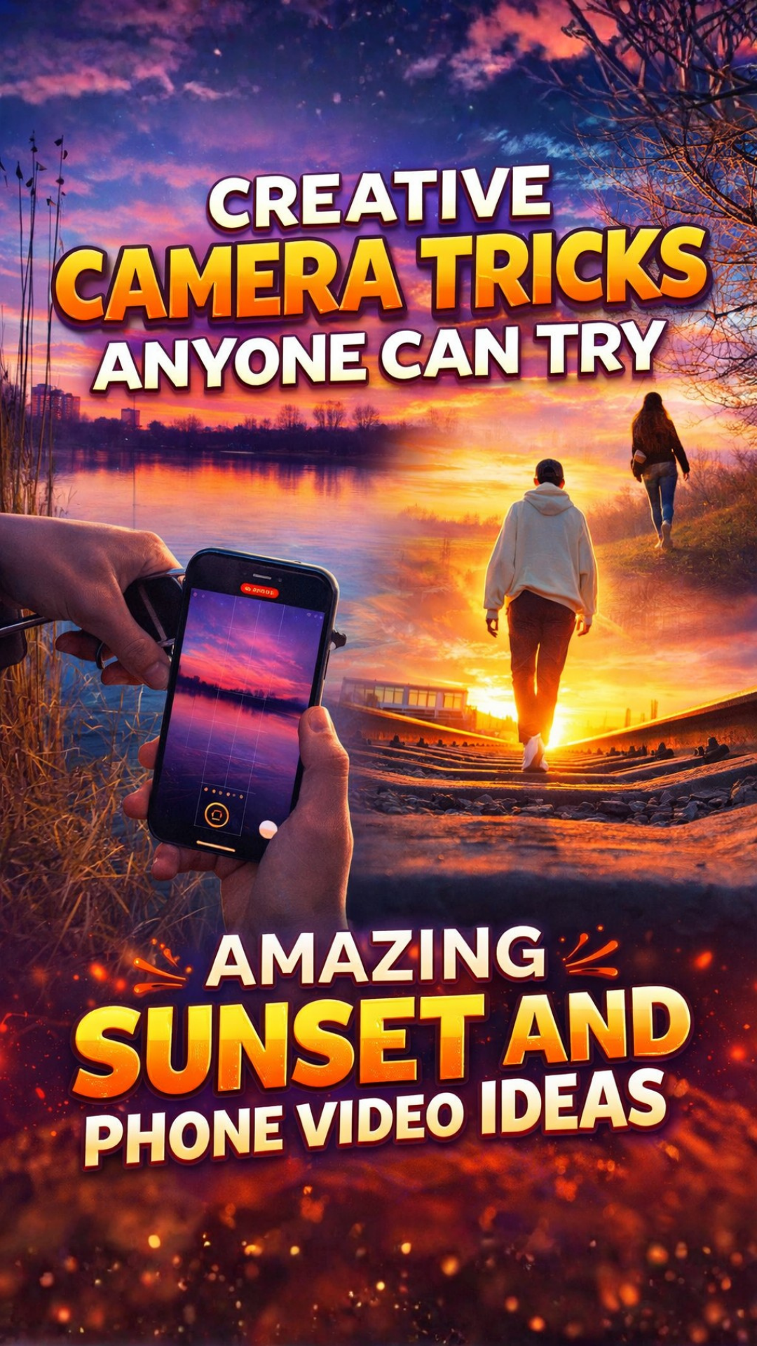 Creative camera tricks anyone can try: Amazing sunset and phone video ideas