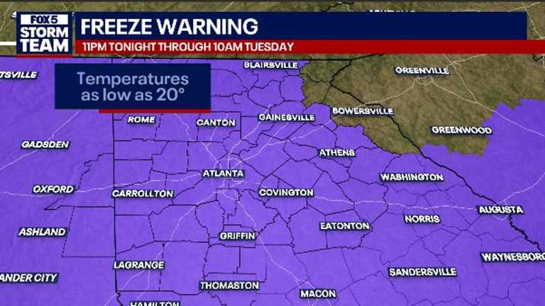 Winter weather advisory issued for multiple North Georgia counties