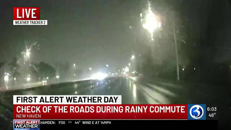 Rain leads to visibility issues on First Alert Weather Day