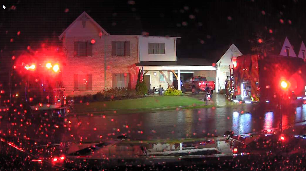 Crews respond to reported house fire from lightning strike in Birmingham