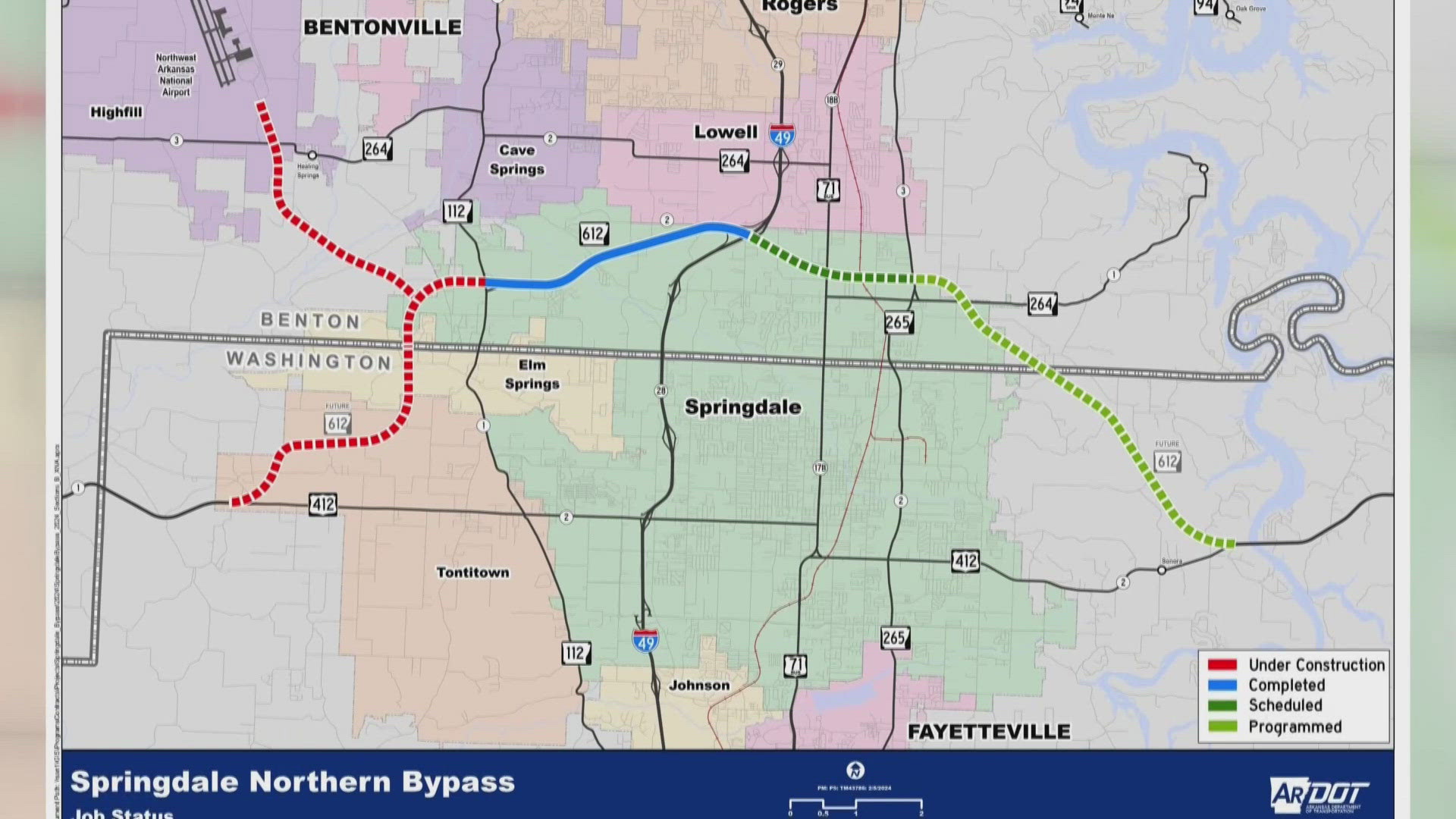 Springdale Northern Bypass rounds out current phase of construction
