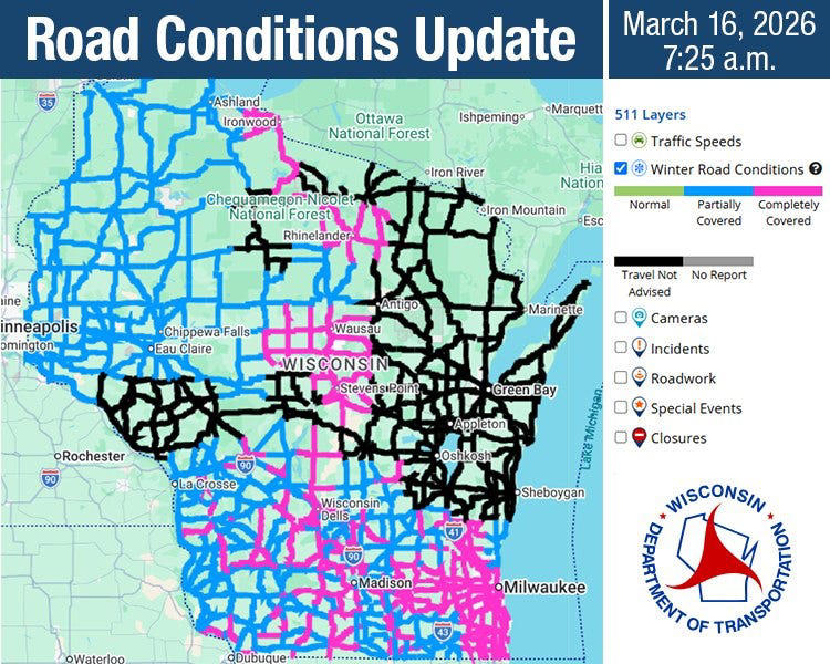 Green Bay gets 23 inches of snow; 2-4 inches more before blizzard ends