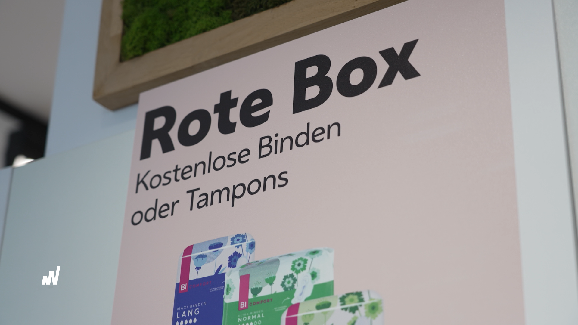 Rote Box Initiative für kostenlose Periodenprodukte