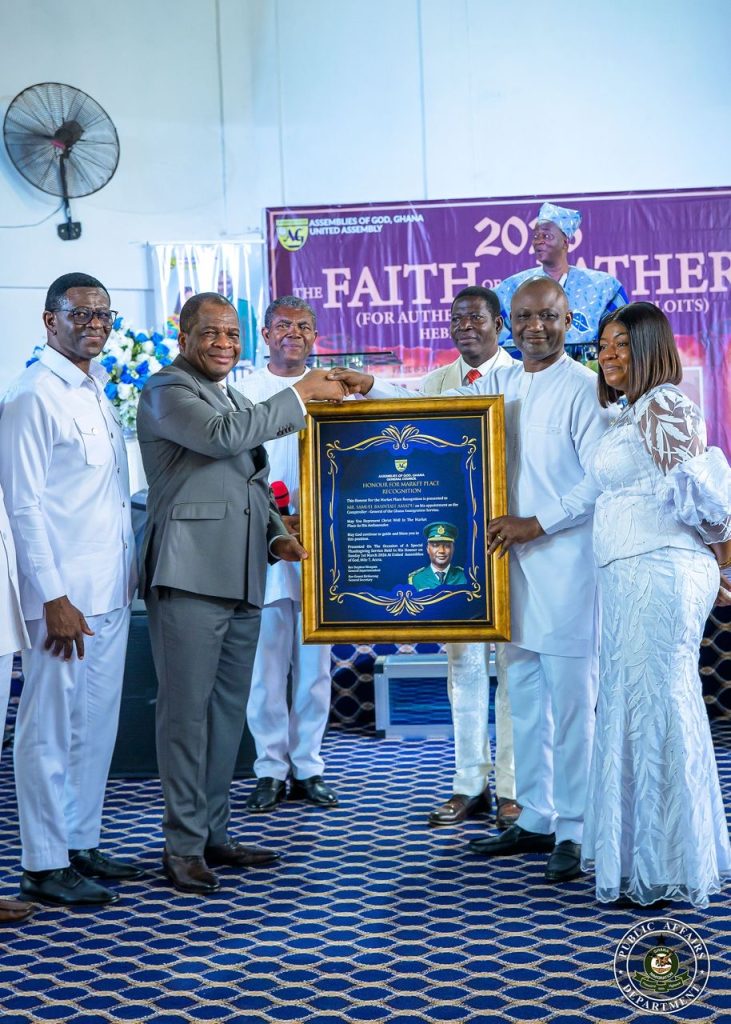 Assemblies of God holds thanksgiving service for immigration chief