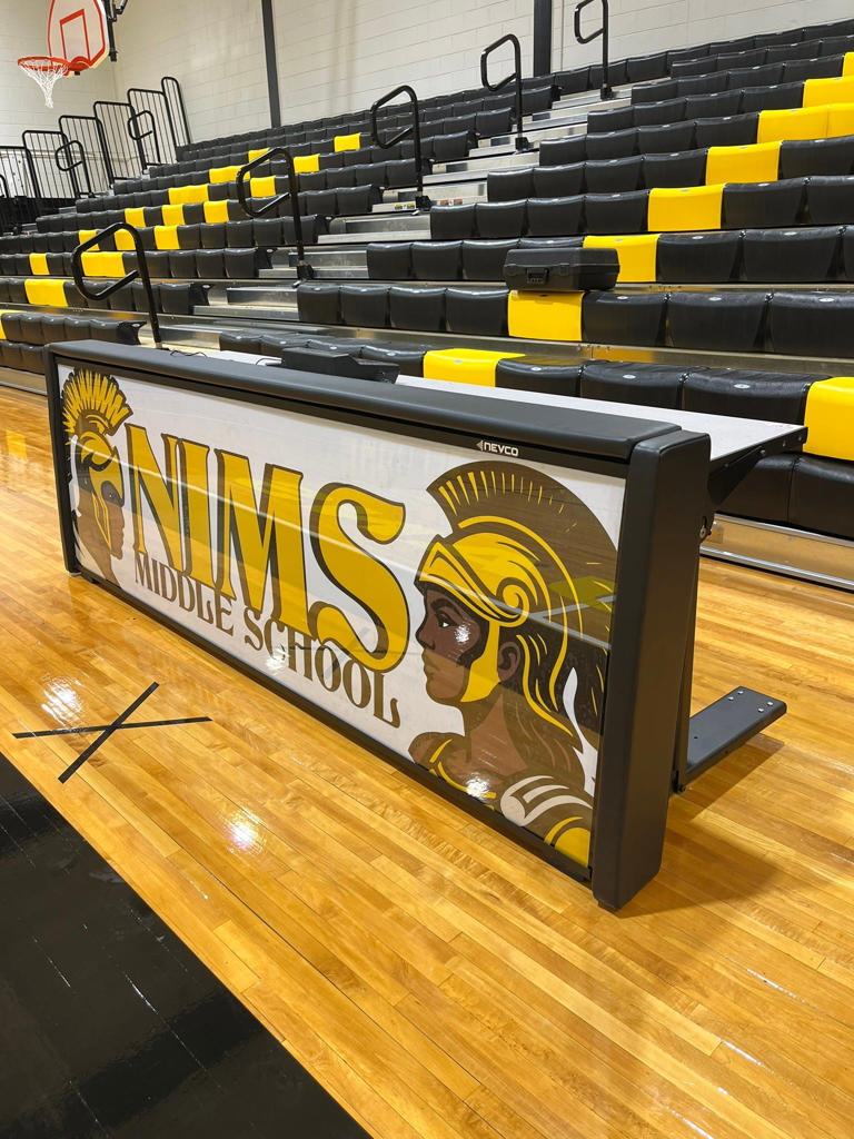 Nims Middle cuts ribbon on long-awaited gymnasium