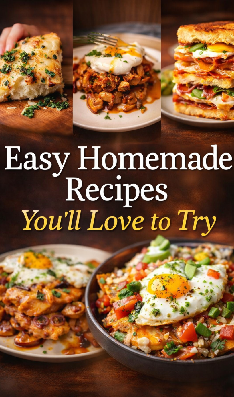 Easy homemade recipes you’ll love to try