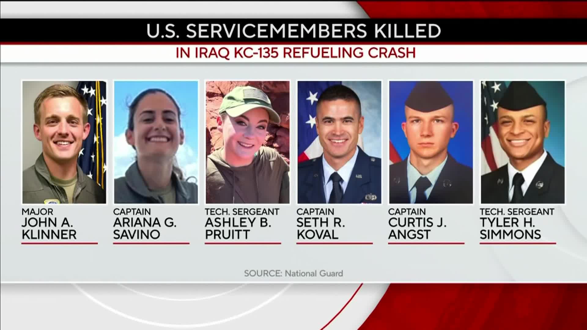 Washington woman among six US service members killed in Iraq aircraft crash